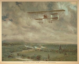 Paulhans Flug von London nach Manchester. Kleines Buch der Luftschiffe. London: Ernest Nister, [1912] von English School