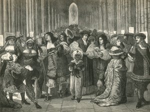 Pauls Walk zur Zeit von König Karl II. von English School