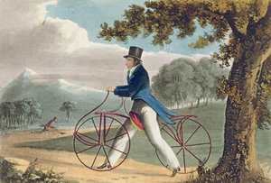 Fußgänger-Steckenpferd, aus Ackermanns Repository of Arts, 1819 von English School