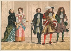 Personen von Rang, möglicherweise Deutsche, ca. 1680 (Chromolithografie) von English School