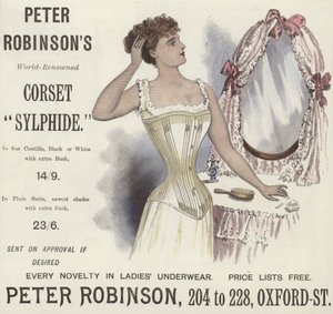 Peter Robinsons weltberühmtes Korsett Sylphide von English School