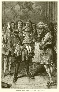 Peter der Große und Ludwig XV. von English School