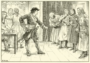 Peter der Große lässt Adlige ihre Bärte rasieren von English School