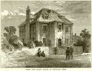 Peter der Große Haus in Deptford (1850)
