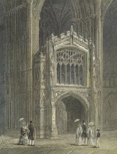 Peterborough Kathedrale, Ansicht der Vorhalle, Westende von English School