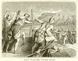 Philipp von Makedonien und der Bogenschütze