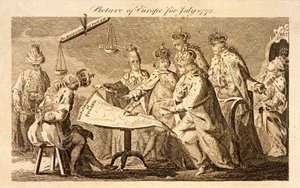 Bild von Europa für Juli 1772, ca. 1772 von English School