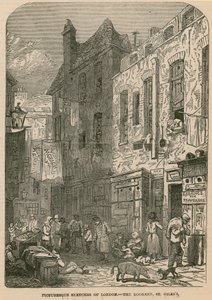 Malerische Skizzen von London - The Rookery, St Giless von English School
