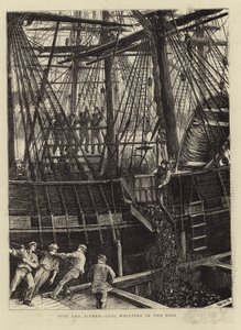 Gruben und Bergleute - Kohlenverladung im Hafen von English School