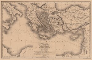 Orte, die in den Apostelgeschichten erwähnt werden, die die Reisen des heiligen Paulus illustrieren von English School