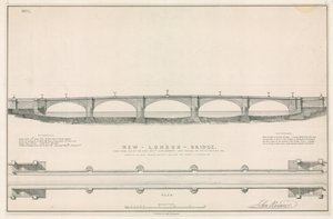 Plan für die neue London Bridge von English School