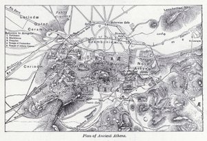 Plan des antiken Athen von English School