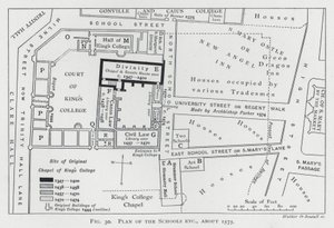 Plan der Schulen usw., um 1575