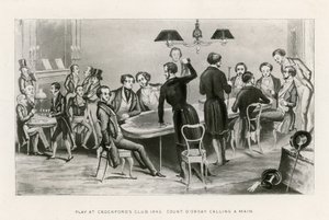 Spiel im Crockfords Club, 1843. Graf D