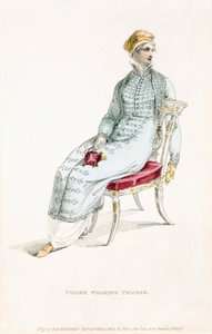 Polnischer Gehpelz, Modeplatte aus Ackermanns Repository of Arts von English School