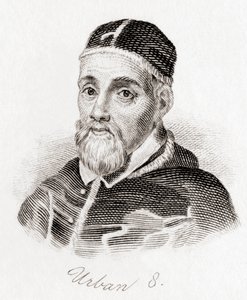 Papst Urban VIII., ca. 1568-1644, geboren Maffeo Barberini (Gravur) von English School