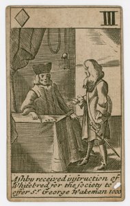 Popish-Plot-Spielkarte von English School