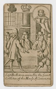 Popish Plot Spielkarte von English School