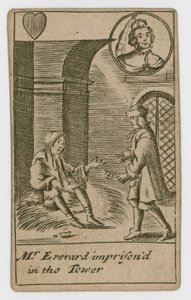 Popish Plot Spielkarte von English School