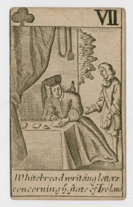 Popish Plot Spielkarte von English School