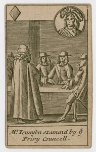 Popish Plot Spielkarte, 1679 von English School