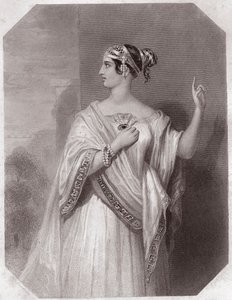 Porcia, Frau von Brutus (Julius Caesar) - Galerie der Frauen von Shakespeare, Sammlung von fünfundvierzig ernsten Porträts von frühen Londoner Künstlern, bereichert mit kritischen und literarischen Anmerkungen um 1838