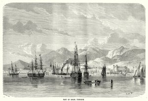 Port of Spain, Trinidad (Gravur)