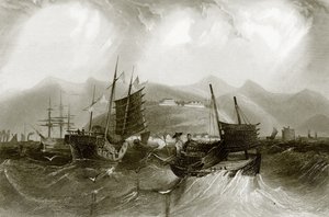 Hafen von Ting-Hai von English School