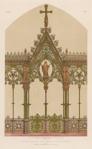Teil des Hereford-Screens von Messrs Skidmore und Co, Coventry von English School