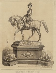 Porträtmodell des Königs von Siam von English School