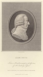 Porträt von Adam Smith von English School