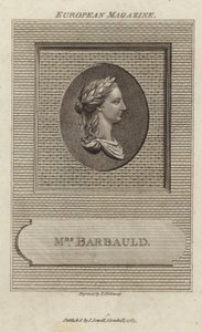 Porträt von Anna Laetitia Barbauld von English School