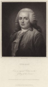 Porträt von Anne-Robert-Jacques Turgot von English School