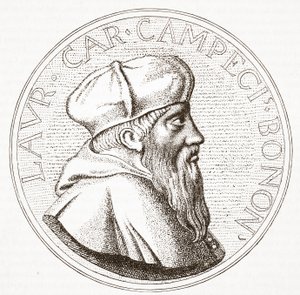 Porträt von Kardinal Campeggio, Illustration aus Die Geschichte des Protestantismus von James Aitken Wylie, veröffentlicht 1878 von English School