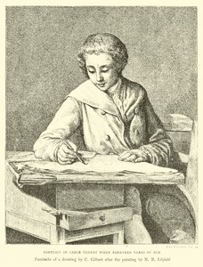Porträt von Carle Vernet im Alter von vierzehn Jahren von English School