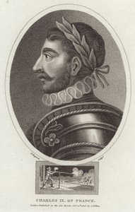 Porträt von Karl IX. von Frankreich von English School