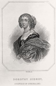 Porträt von Dorothy Sidney, Gräfin von Sunderland, 1835 von English School