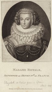 Porträt von Elisabeth von Frankreich von English School
