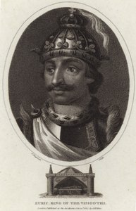 Porträt von Euric, König der Westgoten von English School