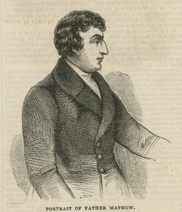 Porträt von Theobald Mathew von English School