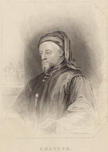 Porträt von Geoffrey Chaucer von English School