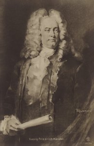 Porträt von Georg Friedrich Händel von English School