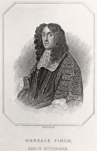 Porträt von Heneage Finch, Earl of Nottingham von English School