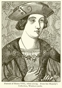 Porträt von Heinrich VIII. als junger Mann von English School
