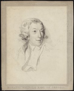Porträt von Horace Walpole von English School