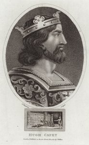 Porträt von Hugo Capet von English School