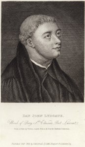Porträt von John Lydgate von Bury von English School