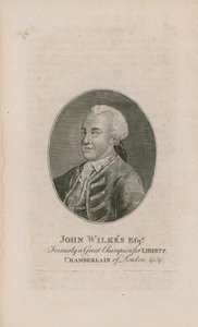 Porträt von John Wilkes von English School