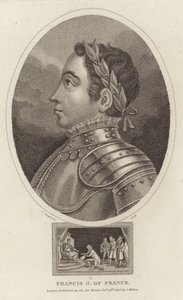 Porträt von König Franz II. von Frankreich von English School