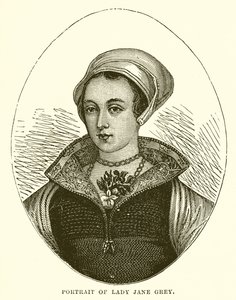 Porträt von Lady Jane Grey von English School